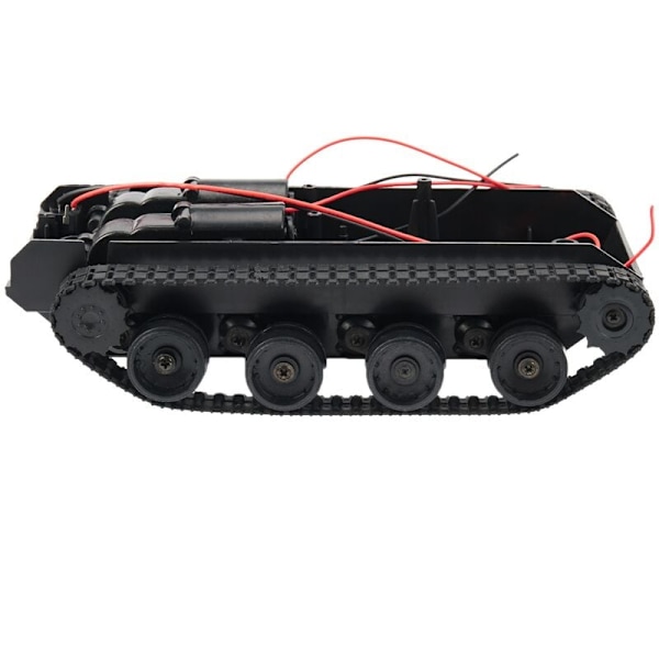 Rc Tank Intelligent Robot Tank Chassis Kit Gummikjælerbelte for 130 Motor DIY Robot for Kids