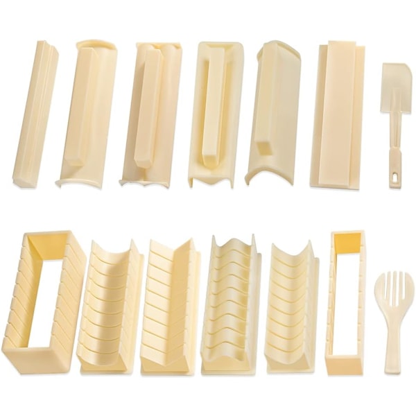 Uppgraderat Sushi Making Kit Deluxe Edition med Komplett Sushi Set 10 Delar P