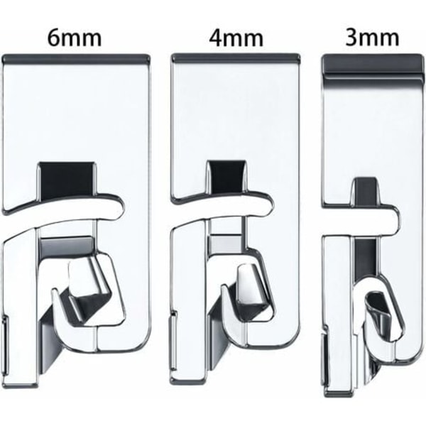 Pakkaus, jossa 3 ompelukonetta, hihnoja ja jalka - sopii kotiin 3 mm, 4 mm ja 6 mm