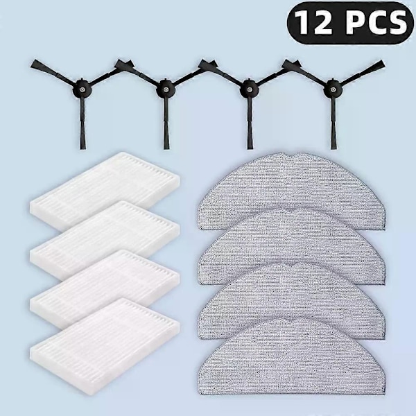 Koskee (TP-Link Tapo RV30 Max Plus / RV20 Max Plus) varaosia, suodatin, sivuharja, moppiliina, pölypussi, tarvikkeet Set L