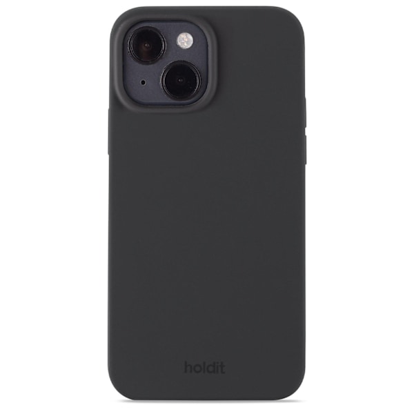 held iPhone 15 Mobilcover Silikon Svart 48