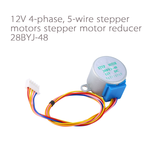 1x 12V 4-vaiheinen 5-johtiminen askelmoottori 28BYJ-48-12V DIY-projektiin