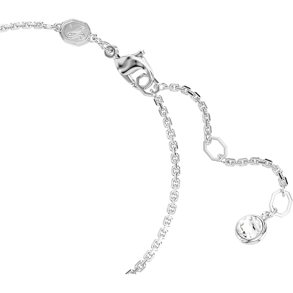 Hyperbola-armband, Klar oändlighetssymbol prydd med en pavé av kristaller i en rodiumfinish, del av Hyperbola-kollektionen