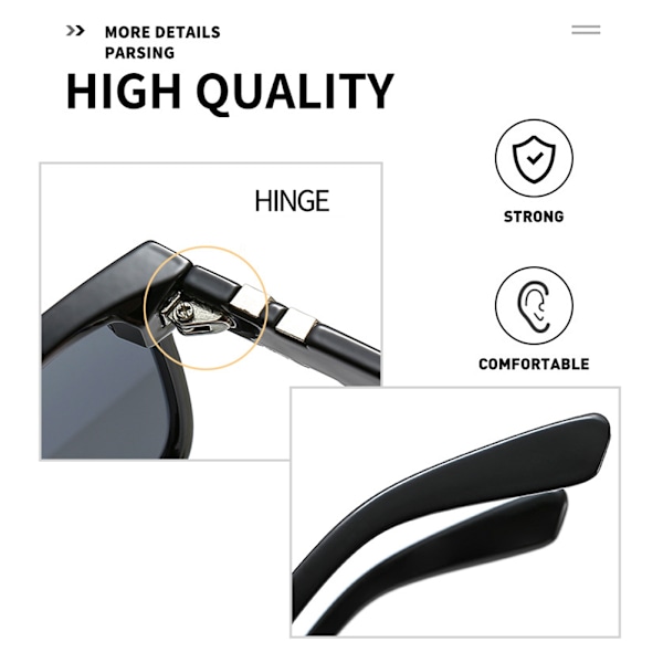UV400 Solglasögon för Män Kvinnor Stilrena Unisex Solskyddsglasögon Körning Omslutande Anti-Bländningsglasögon IN