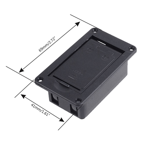 Aktiv Bassgitar Pickup 9V Batteriboks Plastdeksel Holder Kasse for Gitar Bass Pickup Erstatningsverktøy 5 0.03