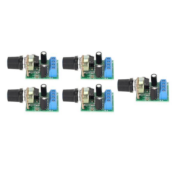 MH 5PCS LM386 Forstaerkermodul Mini 0,5W til 10W Hoejttaler DC 3V til 12V Lydforstaerkermodul til Hoejttaler