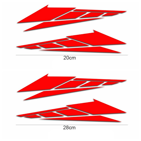 Koristeelliset moottoripyörän tarrat takalaukun tarrat MUSTA 20CM 20CM musta black 20cm-20cm