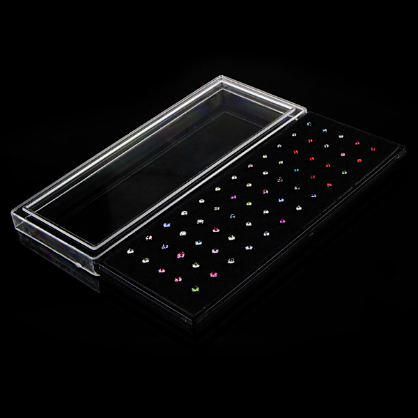 60 stk./sæt Rhinestone Næsering Ben Stud Rustfrit Stål Multicolor