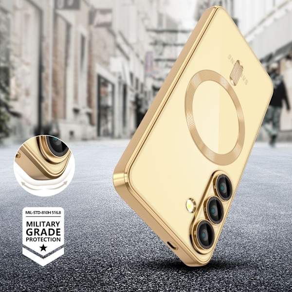 Tech-Protect Galaxy S25 Skal MagSafe MagFlex Shiny Guld{qw} 60