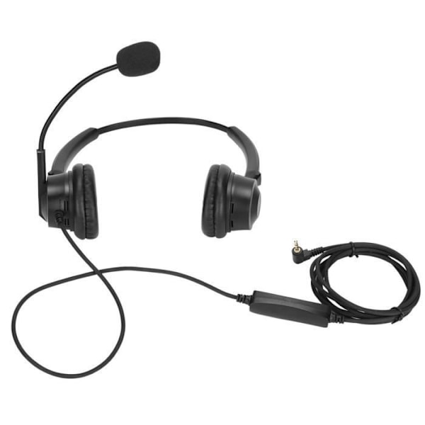 HURRISE H600D‑2.5‑MV Binaural Kundtjänst Headset Kundtjänst Hörlurar Stöd Justering