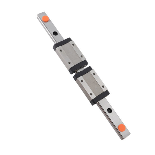 200mm Lineær Guide med 2 Skyveblokker MGN12H Lagerstål Lineær Bevegelsesguide Skinne for 3D-skriver CNC-verktøy
