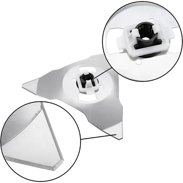 2-pack - Knivar för Robomow RS/MS – Gräsklipparkniv Silver Silver