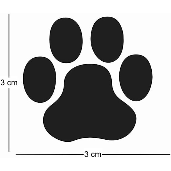 (12,5*9,5cm) Vinyldekaler med katt-/hundtassmönster
