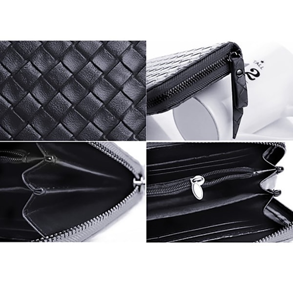 Sort pung flettet sort Black Black