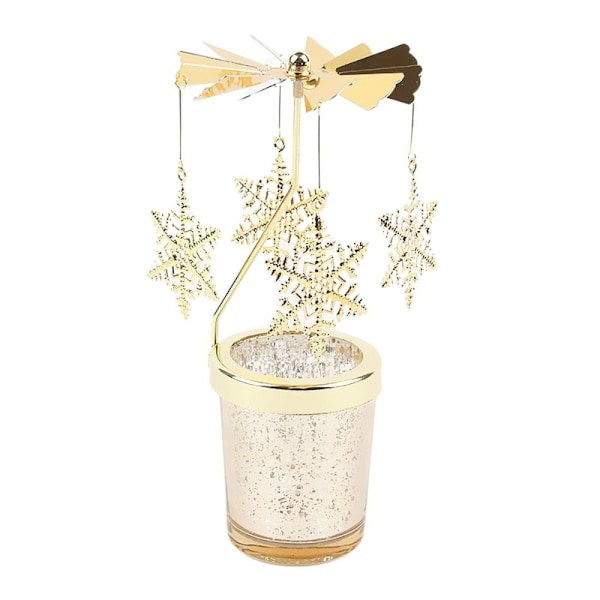 Varmelysestativ Roterende Spindende Lysestager SNEFNUG Snowflakes Snowflakes