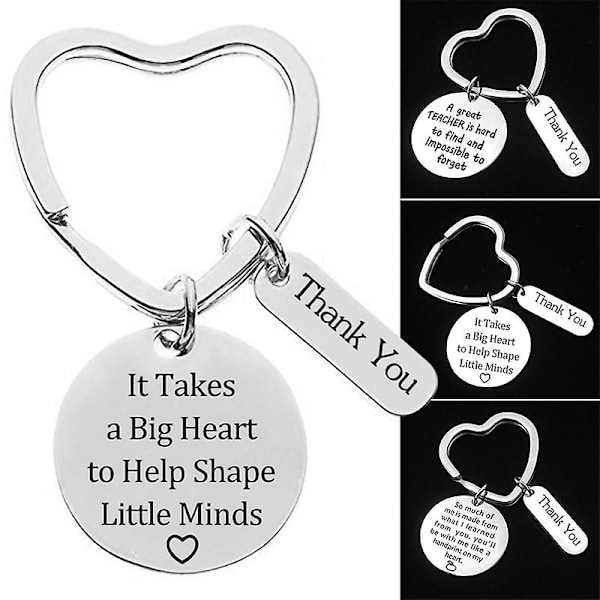 3 Pcs Teacher Appreciation Gift Keychain Set For Teachers Thank You Birthday Christmas Gifts