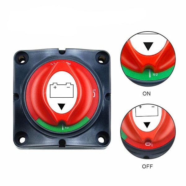 Batterikretsbryter 12V - 48V Batteri Isolator Bryter, Vanntett