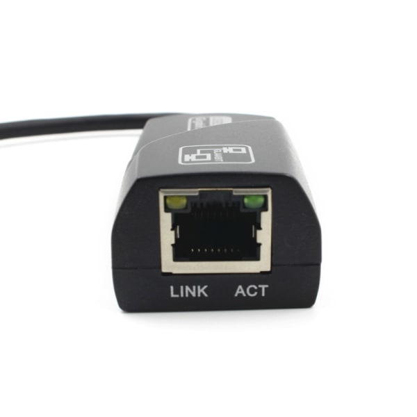 IC Wired USB 3.0 Gigabit Ethernet RJ45 LAN 1000 Mbps Verkkoadapteri Musta USB3.0