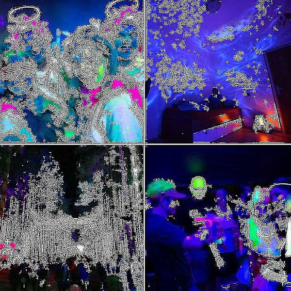 2 stk 100W UV LED Spotlight Blacklight IP65 Vanntett, Ultrafiolett LED Lampe, Effektbelysning For Akvarium, Fest, Neonmaling, Fluorescerende P