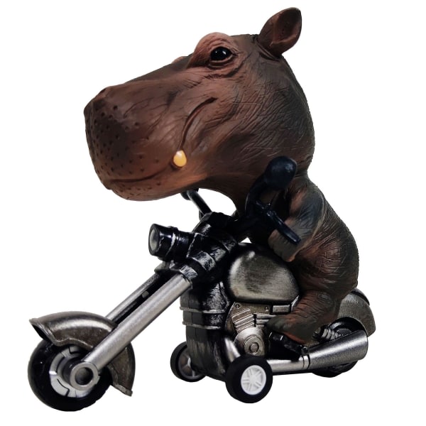 Simulering Hippo Motorcykelleksak Tröghet Ridning Motorcykel Pull Back Billeksak