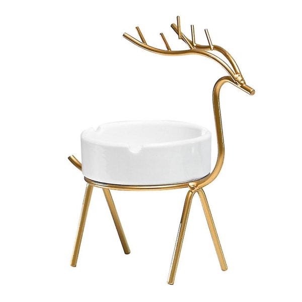 Nordic Deer Askfat Metall Hemmakontor Desktop Ins Ornament,guld,11