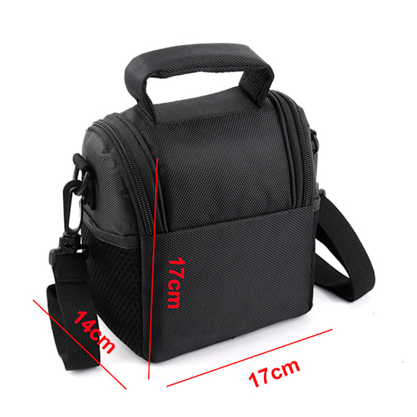 Mellomstor myk polstret kameraveske/etui for Nikon, Canon, Sony, Pentax, Olympus Panasonic, Samsung og mange flere