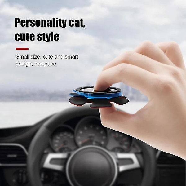 Magnetisk telefonholder for bilratt, universell rattmontering for smarttelefoner GPS Blue