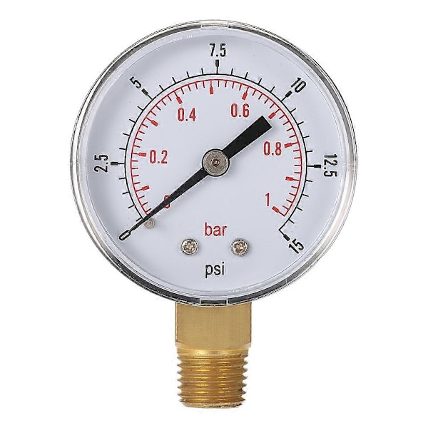 50mm 0~60psi 0~4bar Bassengfilter Vanntrykksmåler Hydraulisk Trykkmåler Manometer 1/4\" NPT Gjenge - Perfekt 1