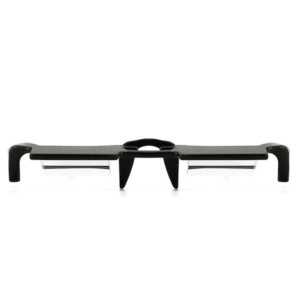 Lätt att använda horisontella lata glasögon Liggande säng Läsprisma glasögon svart
