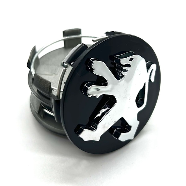4 kpl - Peugeot Keskikupit / Pyörän Navan Merkit - Auto 75 75 60mm - Black