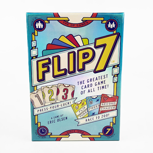 2025 Flip 7 Brädspel Kortspel Underhållande Strategiskt Bordsspel För Familj och Vänner【HY】