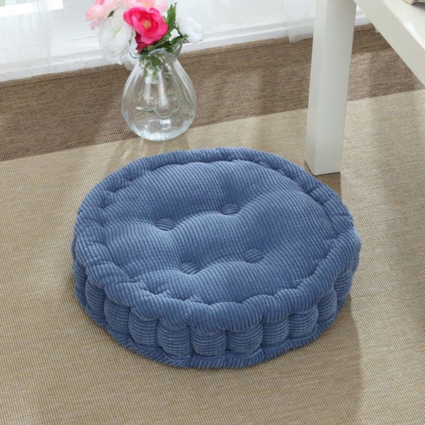 Stolpute, rund sittepute for spisestuestoler, komfortable polstrede stolputer for hjemmekontor, uteplass, bil 40 cm