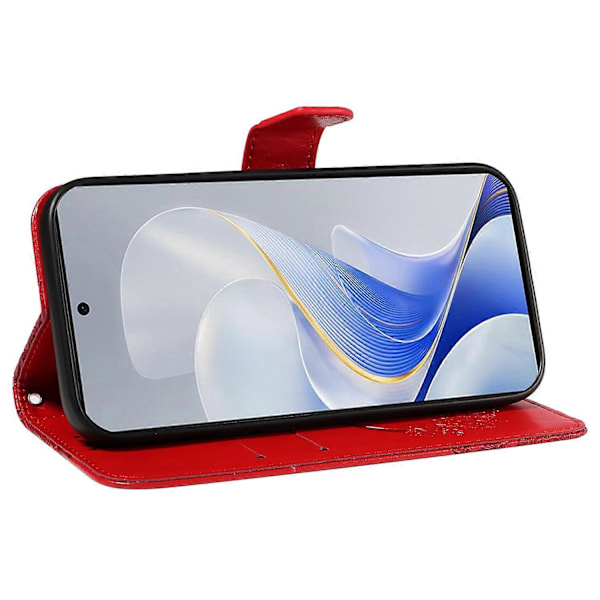Plånboksfodral för vivo S19 5G/V40 5G Stöttåligt Flip Fodral Blommigt Fjäril Läder Telefonskal Stil B Style B Multicolor
