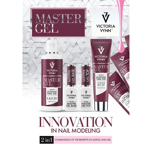 Akryyligeeli - Master gel - Täysin valkoinen 60g 03 - Victoria Vynn White White