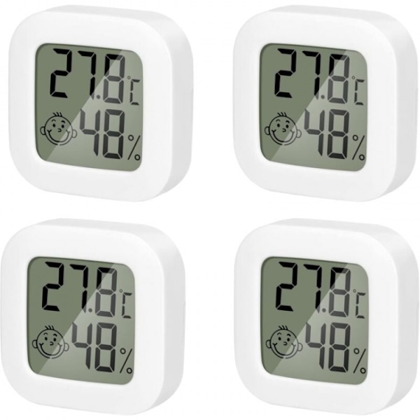 4-pack inomhustermometer mini termometer hygrometer hög precision{hw}