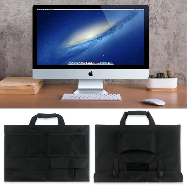 Case för iMac 24-tums stationär dator, iMac-skärm Skyddande förvaringsväska Dammtätt cover med bärhandtag för iMac 24-tums Moni
