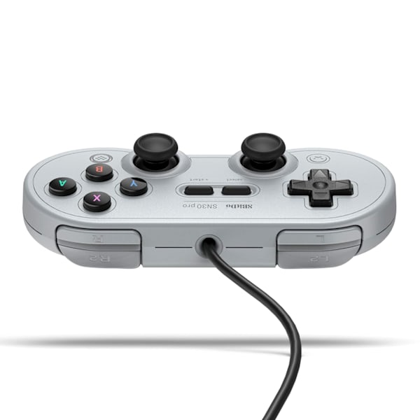 USB-kablet spilcontroller til Switch, Windows & Raspberry Pi (Grå udgave)