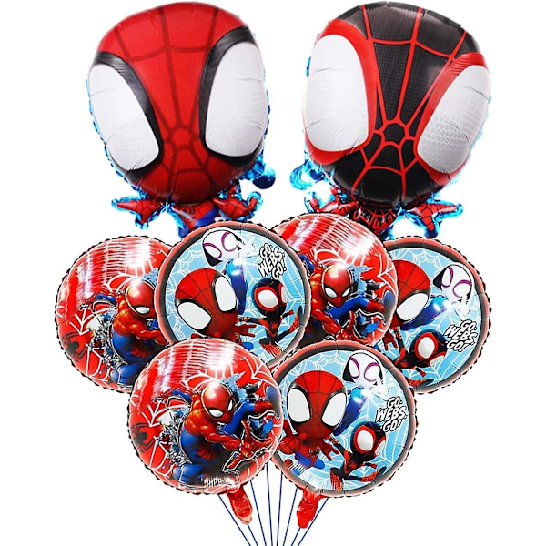 Spidey And His Amazing Friends Folieballonger, Spidey Birthday Party Balloon Decorations