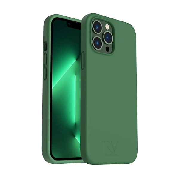 iPhone 12/12 Pro Silikondeksel Rvelon - Grønn Green Grön