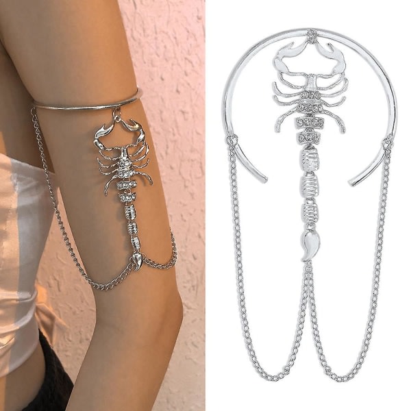 Scorpion Arm Tassels Kæde Øvre Manchet Armbånd Armbånd Armbånd Band Smykker