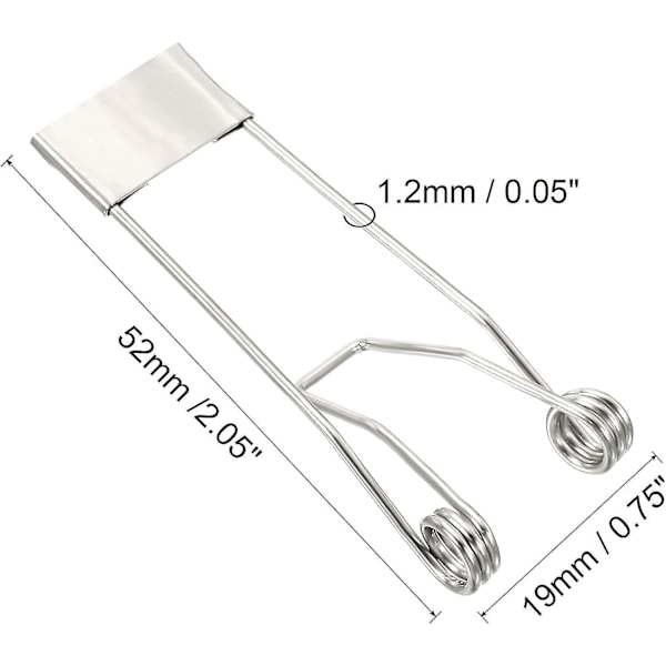 52x19mm Forsænket Spotlight Fjederclips 10 stk. Lysdiode Forsænket Belysningstilbehør Sikkerhedsklemmer til Loftslampe