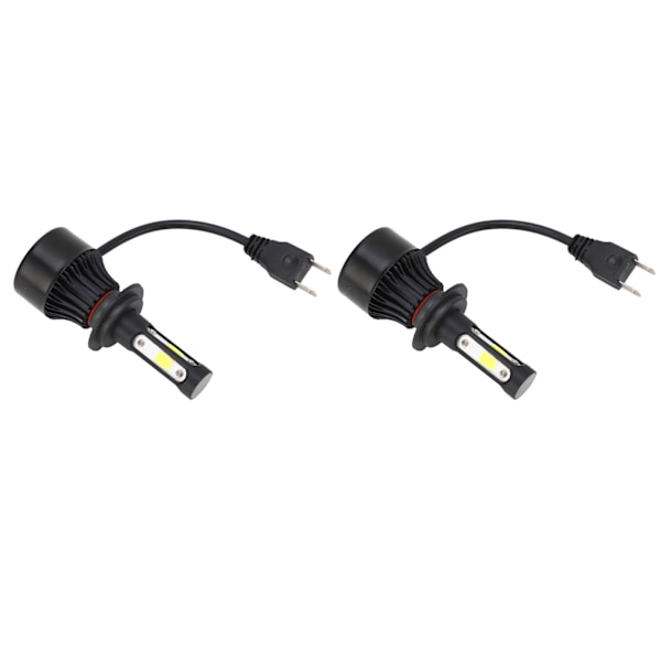 2 stk. Bilfrontlykter Universal H7-kontakt LED-frontlyspære Fjernlys Sterkt Frontlys 0.1