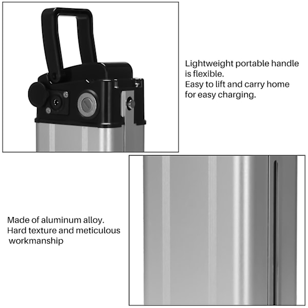 Elektrisk cykel plast lithium batteri boks 36v/48v/60v kapacitet 18650 kasse cykel tilbehør,dc hoved