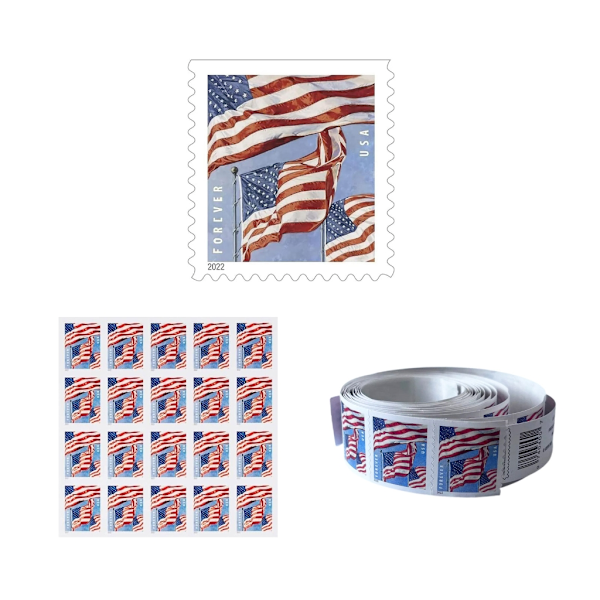 Amerikanske flaggklistremerker USA flagg «forever»-frimerkeklistremerker USA-klistremerker Amerika-klistremerker USA flaggdekaler for sportsarrangementer 0.01 1 sheet
