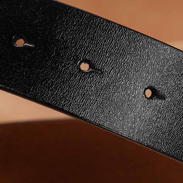Aitoa nahkaa oleva vyö ilman solkea 03 Brown 3.8cm