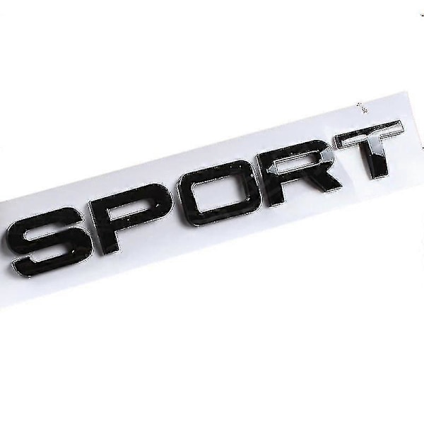 3D ABS Logo Range Rover Bogstaver Emblem Mærkat Bil Motorhjelm Emblem til Range Rover Sport Evoque L322 L320 L406 P38 Tilbehør - Sport Glossy Black