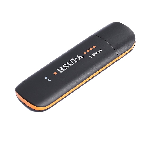 Trådlös Usb2.0 7.2mbps 2g/3g Nätverks Lan Stick Modem Dongle Tf/sim Slot (Svart)