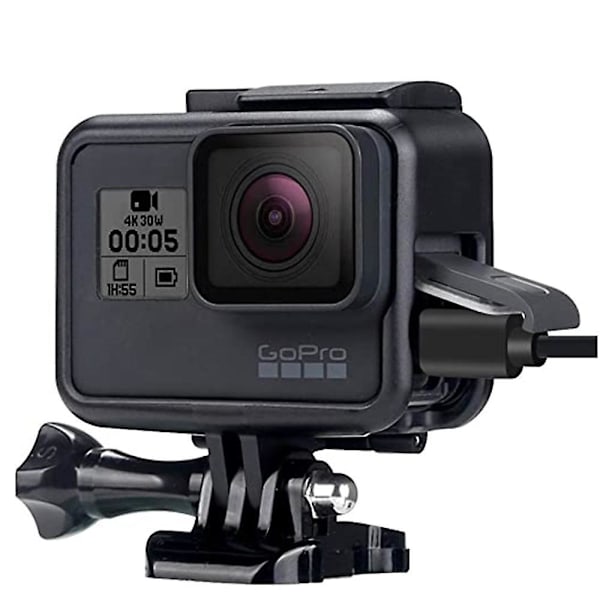 Gopro tilbehør Beskyttende ramme etui Kamerahus etui til Gopro Hero2018 Hero5 6 Hero 7 Black Actionkamera（ramme）