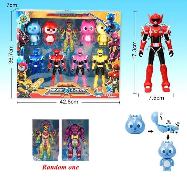 Heta Rea Med Detaljhandelsförpackning För X Volt Transformationsleksaker MiniForce Actionfigur Plastleksak Barnleksaker Julklapp PW013 A