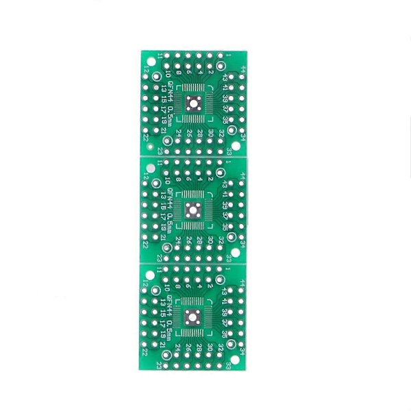 30 stk. PCB Board Kit SMD til DIP Adapter Converter FQFP32-100 QFN48 SOP8 16 24 28